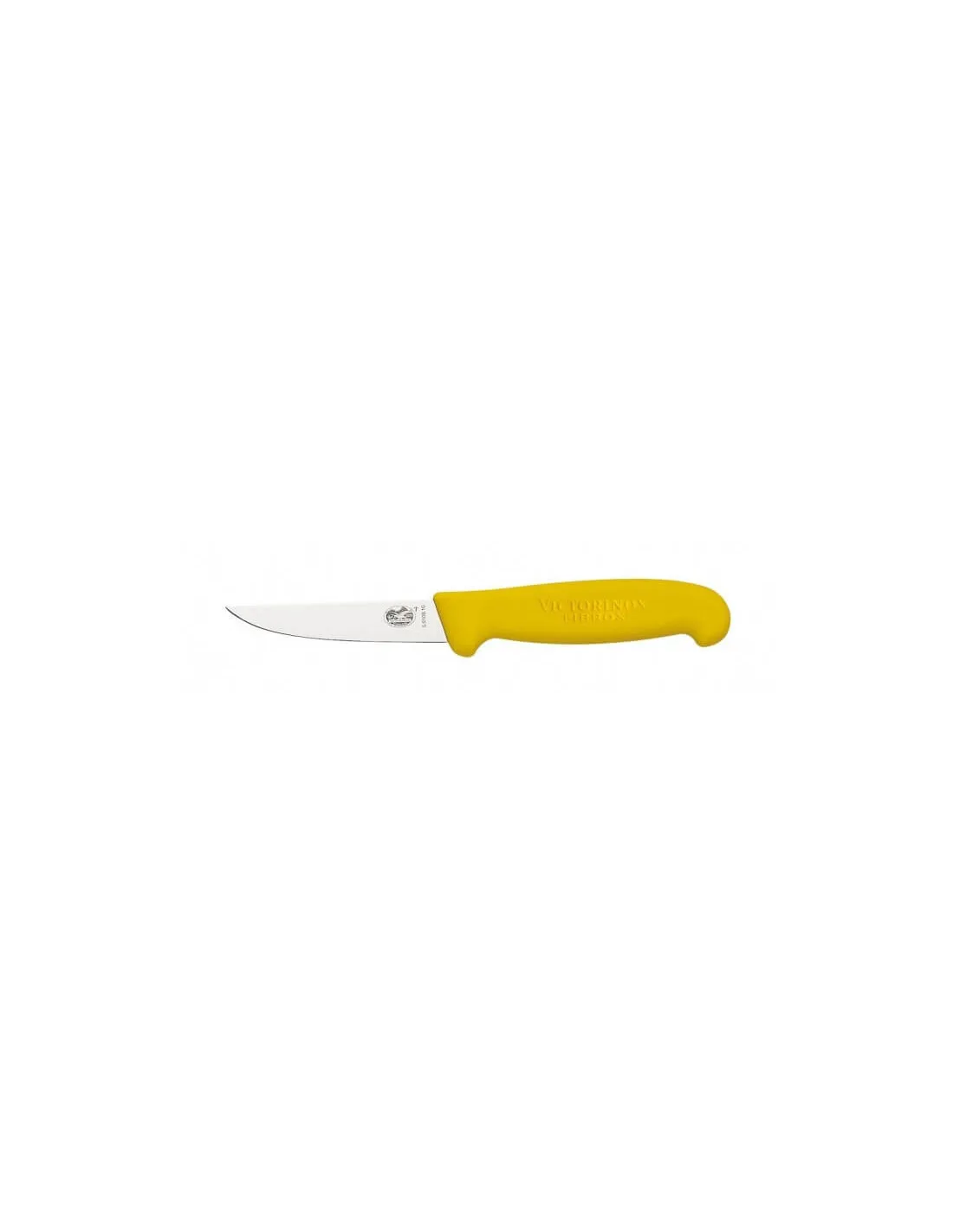 Couteau à saigner jaune en inox 10cm Victorinox Fibrox