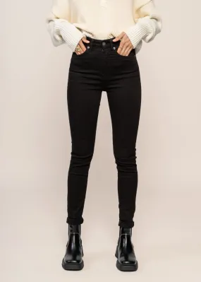Jean skinny taille haute en coton bio | noir "hightop tilde ever black" Everblack femme