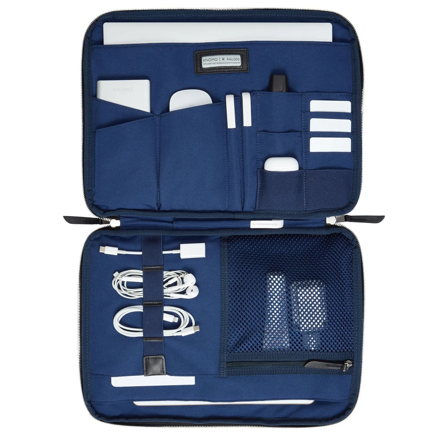 Knomo Mayfair Knomad Sacoche pour ordinateur portable Organizer RFID 37 cm Compartiment pour ordinateur portable